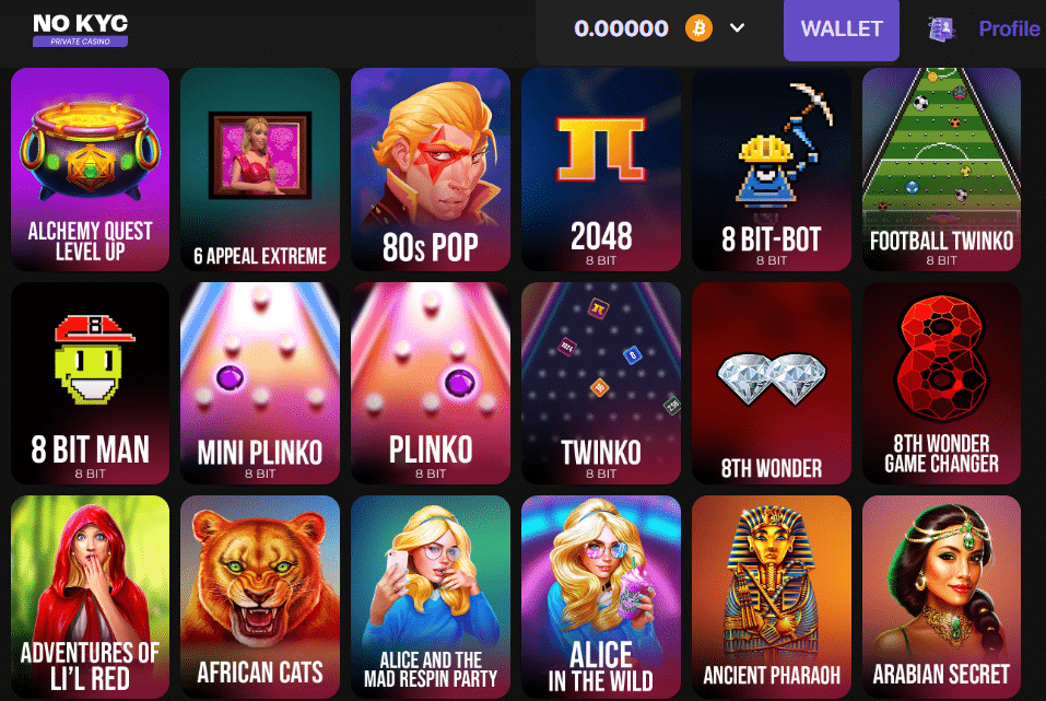 NoKYC Casino - crypto casinos